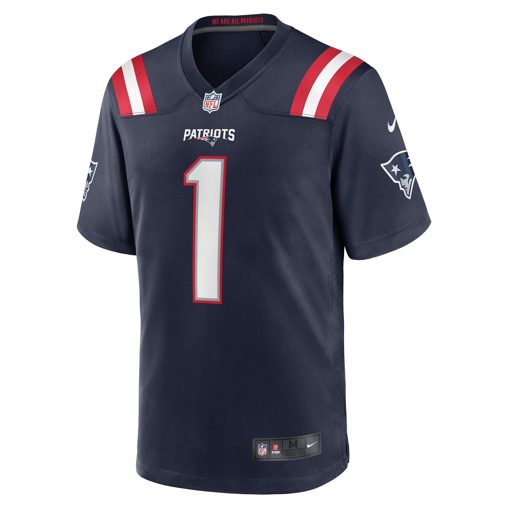 DeVante Parker New England Patriots Game Jersey - Navy football jersey product view 2