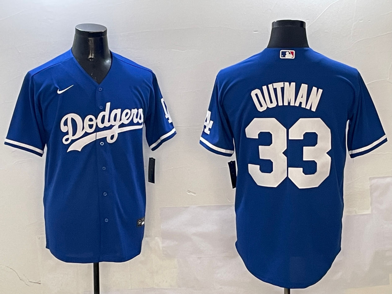 Men's Los Angeles Dodgers James Outman Royal Limited Player Jersey baseball jersey product view 1