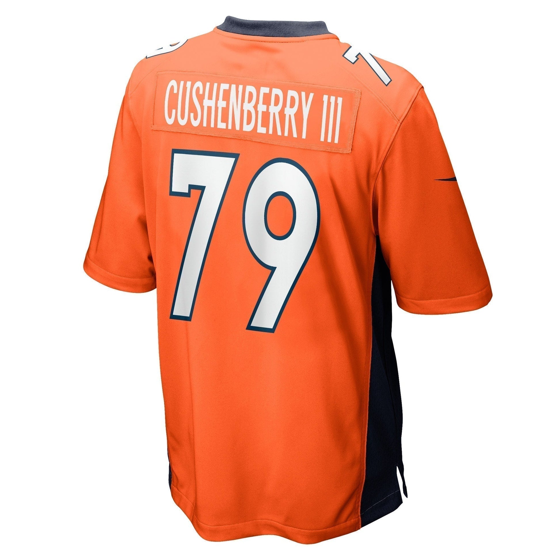 Lloyd Cushenberry III Denver Broncos Game Jersey - Orange football jersey product view 3