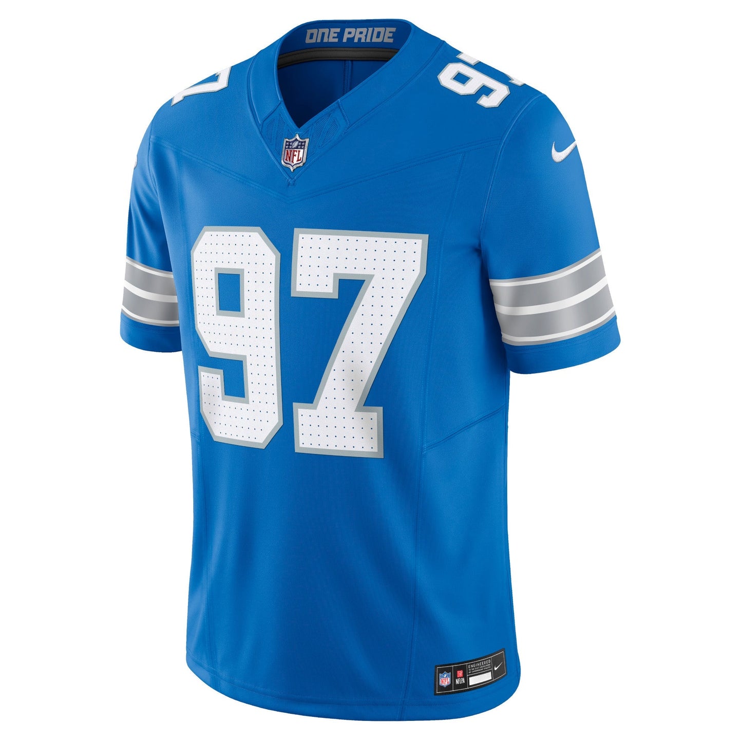 Aidan Hutchinson Detroit Lions Vapor F.U.S.E. Limited Jersey - Blue football jersey product view 2