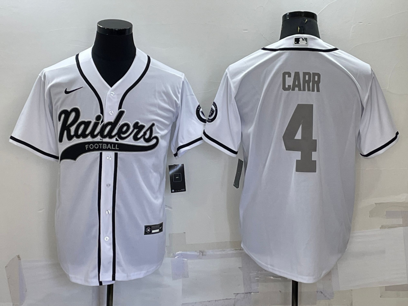 Men's Las Vegas Raiders Derek Carr White Player Jersey Joint Edition football jersey product view 1