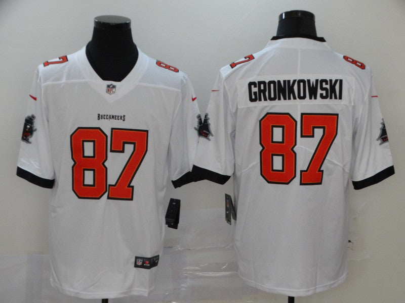 Men's Tampa Bay Buccaneers Rob Gronkowski White Game Jersey football jersey product view 1