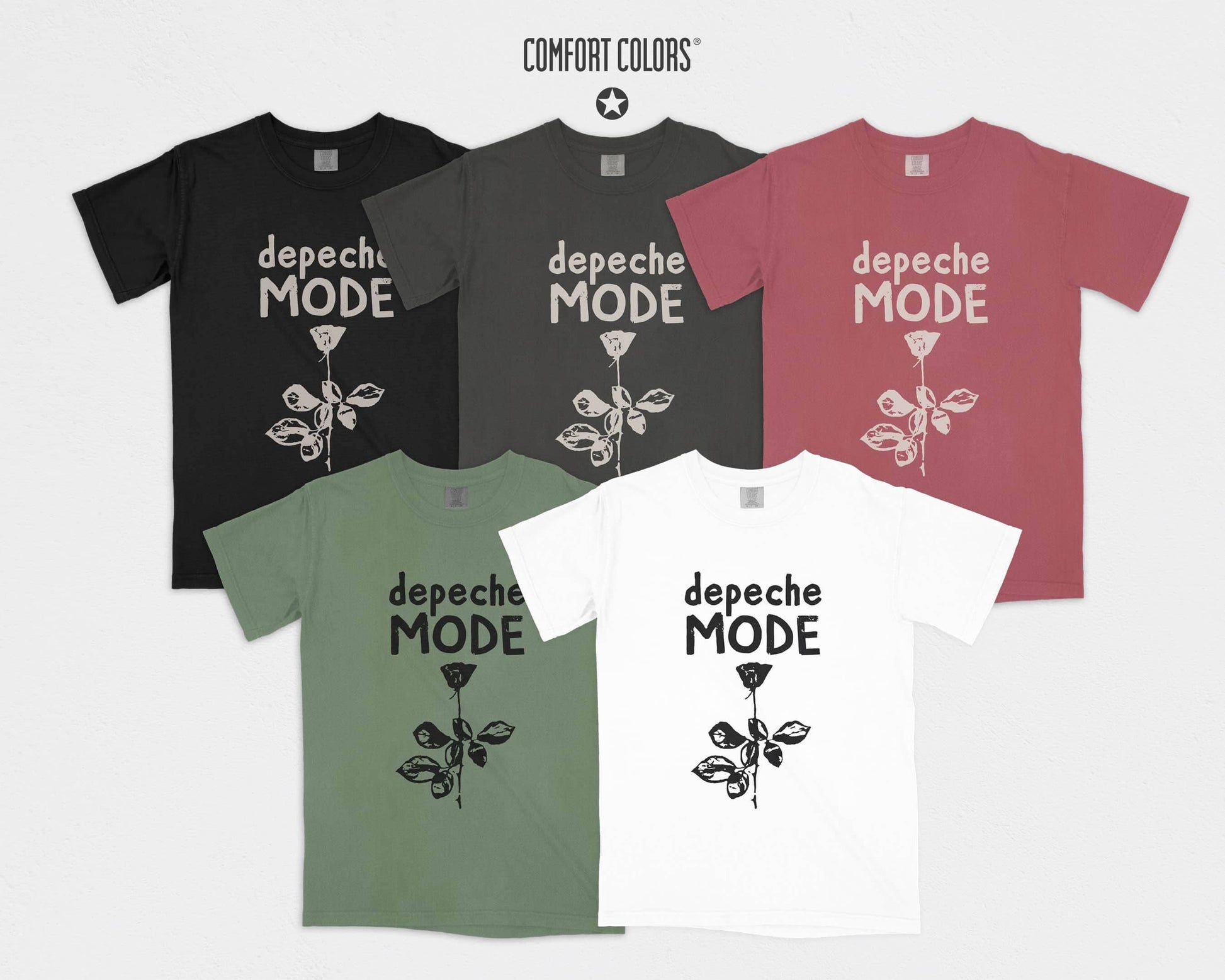 Vintage Style Depeche Mode Violator Shirt Summer Rose Tee Unisex T-shirt, Sweatshirt, Hoodie, Long Sleeve Tee - T-Shirt, Sweatshirt, Hoodie