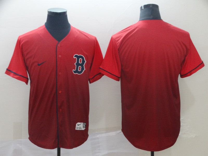 Men's Boston Red Sox Red Replica Blank Jersey baseball jersey product view 1