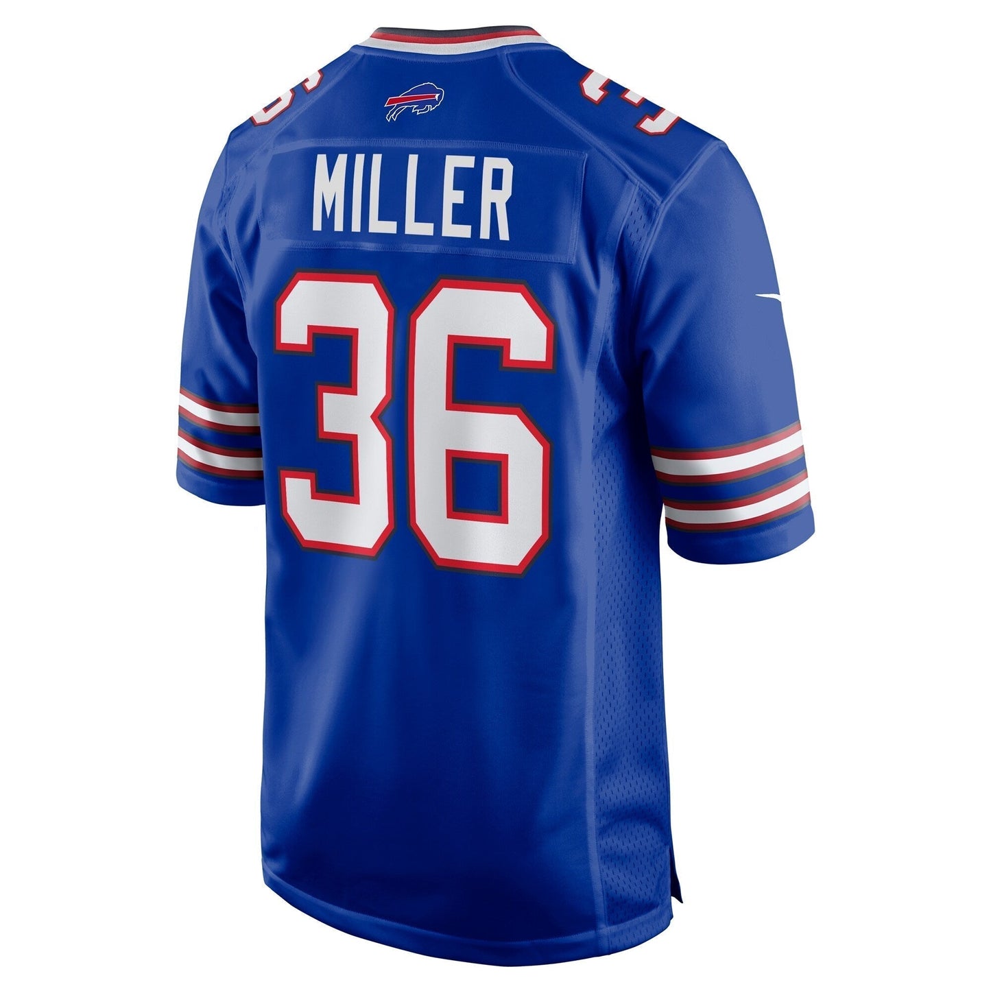 Herb Miller Buffalo Bills Game Jersey - Royal football jersey product view 3