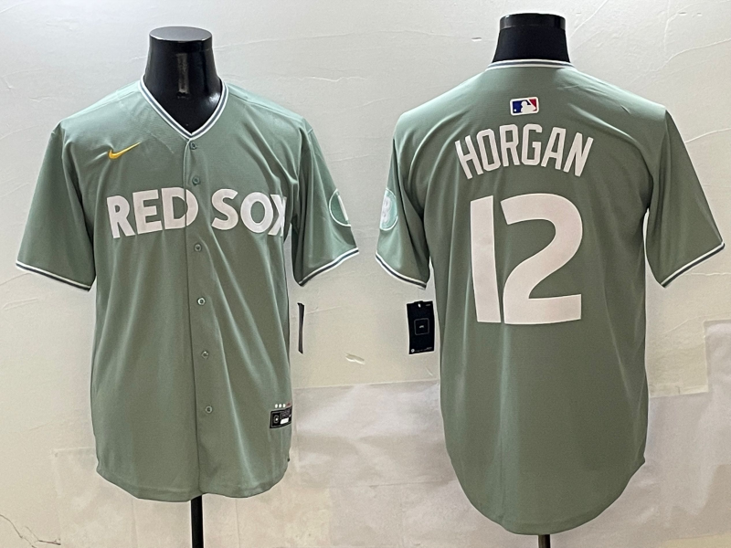 Men's Boston Red Sox Connor Wong #12 Gray 2025 City Connect Limited Player Jersey baseball jersey product view 1