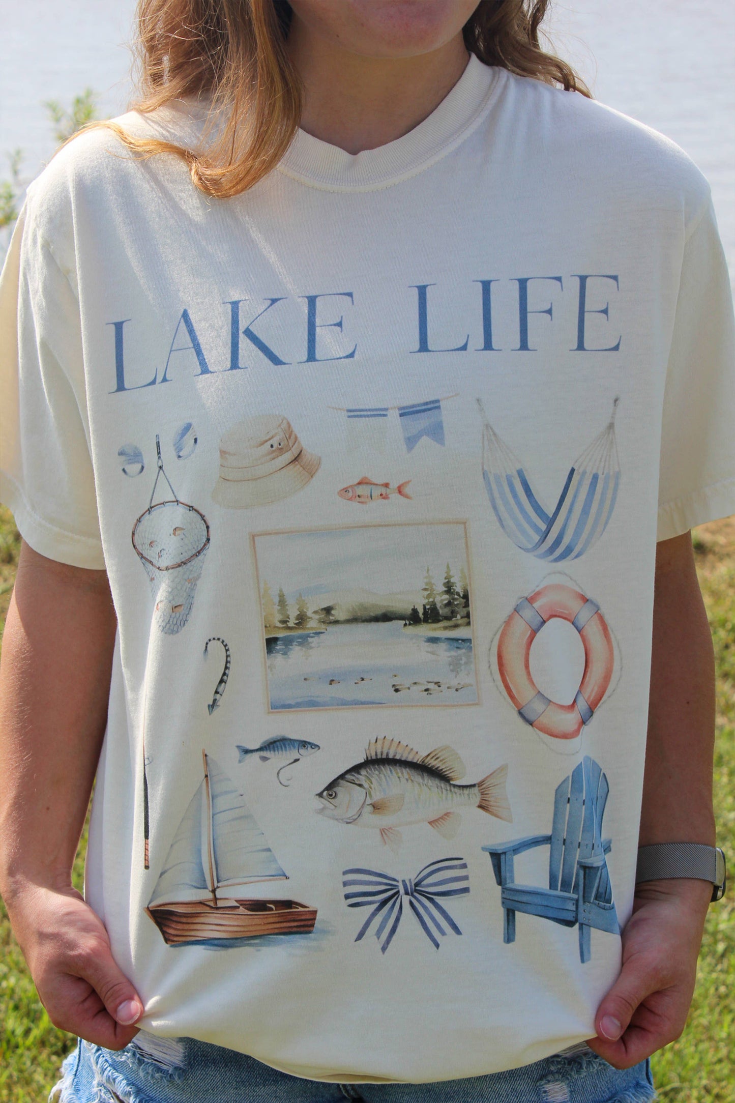 Lake Life Graphic Tee Unisex T-shirt, Sweatshirt, Hoodie, Long Sleeve Tee - T-Shirt, Sweatshirt, Hoodie