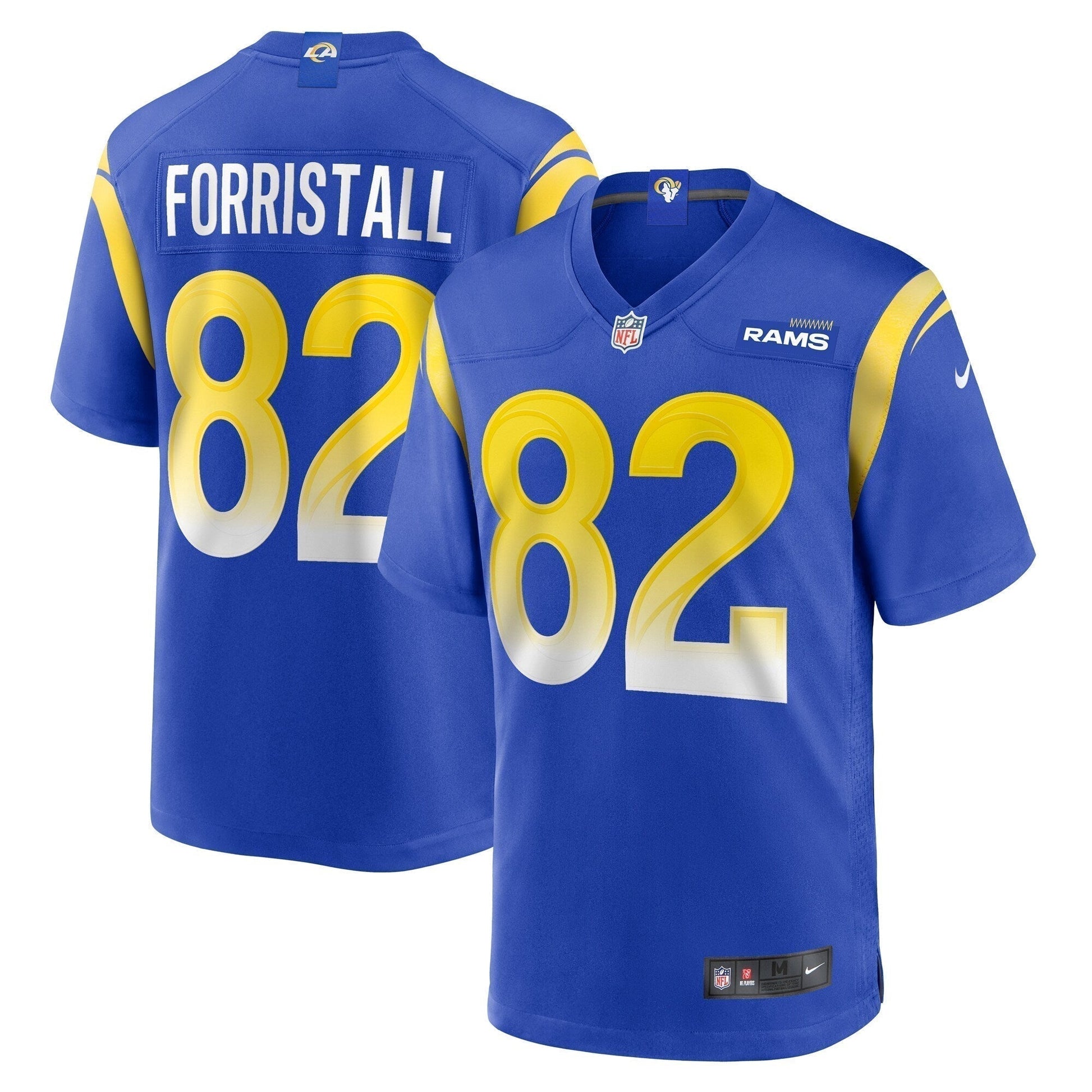 Miller Forristall Los Angeles Rams Game Jersey - Royal football jersey product view 1