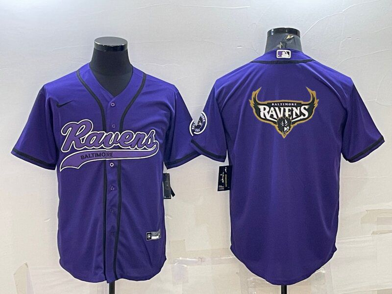 Men's Baltimore Ravens Purple Game Jersey football jersey product view 1