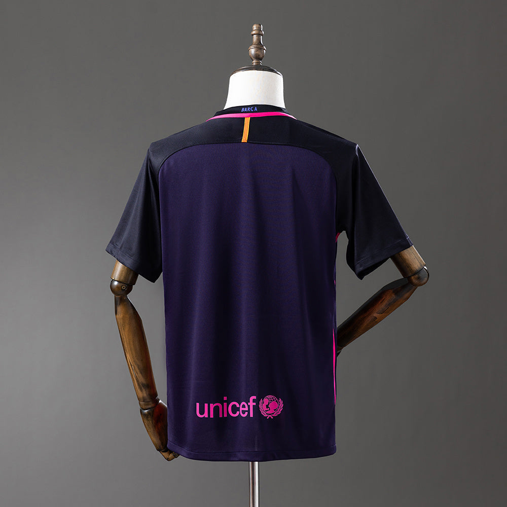 Barcelona 16/17 Away Retro Jersey sports jersey product view 2