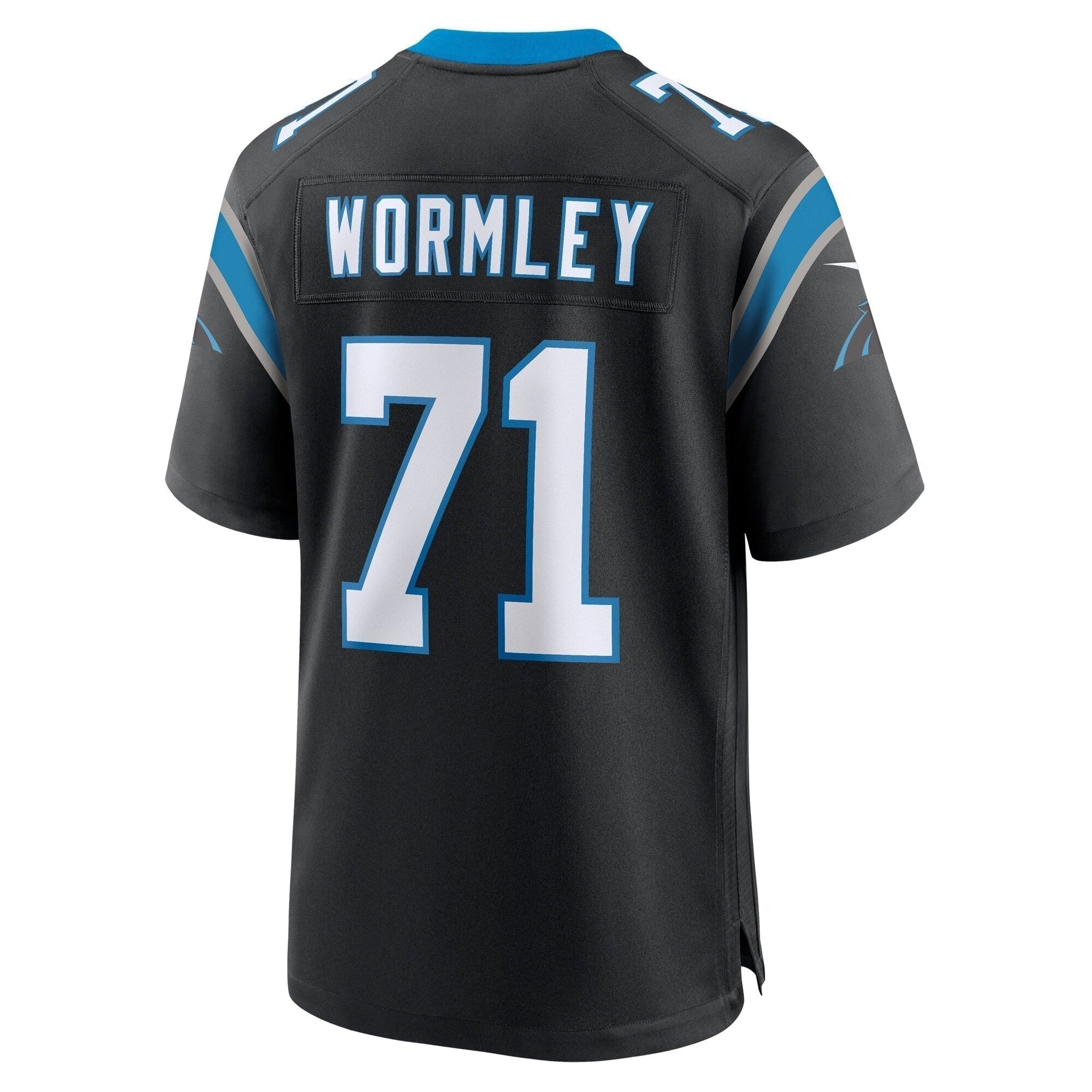 Chris Wormley Carolina Panthers Game Jersey - Black football jersey product view 3
