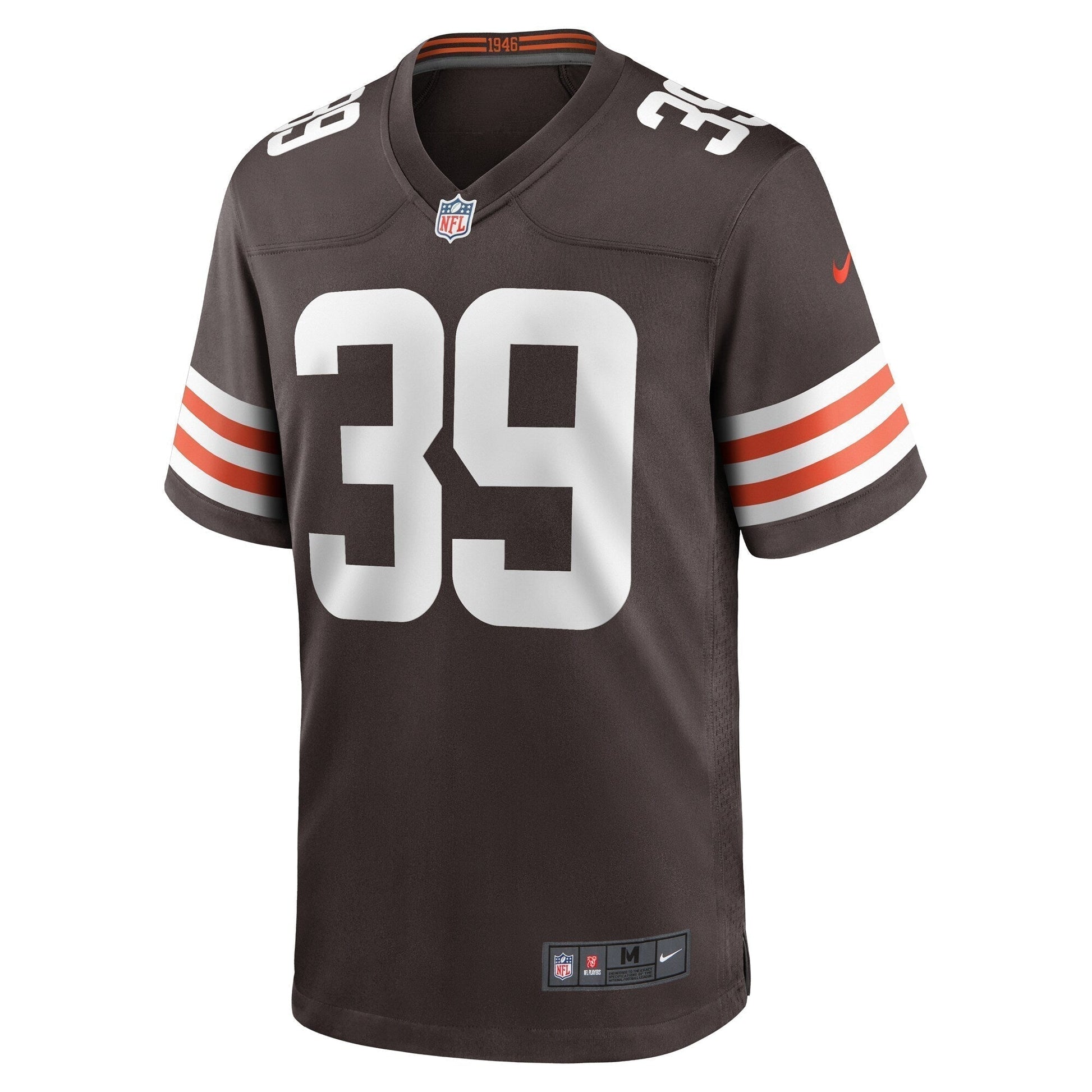 Lucas Havrisik Cleveland Browns Team Game Jersey - Brown football jersey product view 2