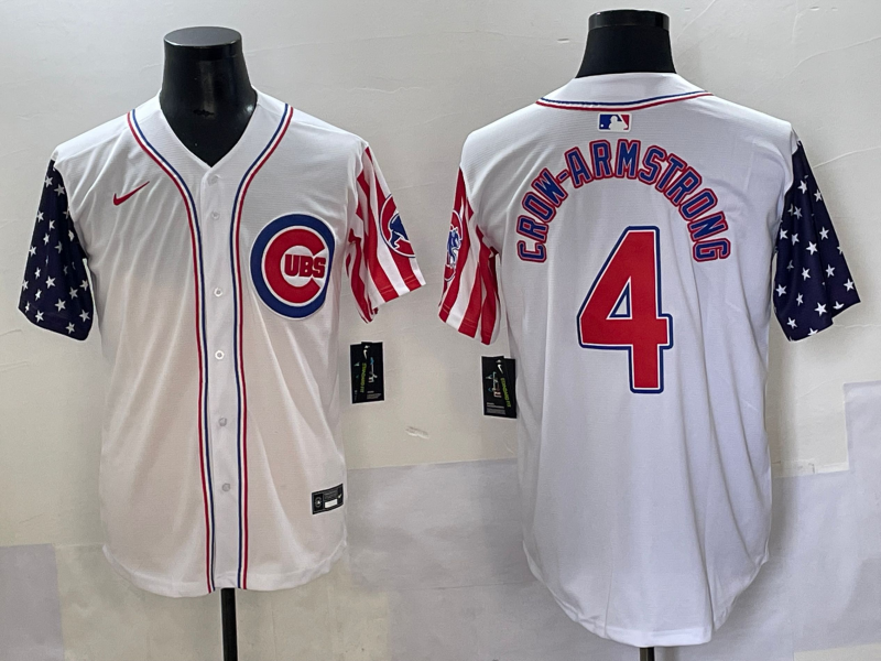 Men's Chicago Cubs Pete Crow-Armstrong White Alternate Limited Player Jersey baseball jersey product view 1
