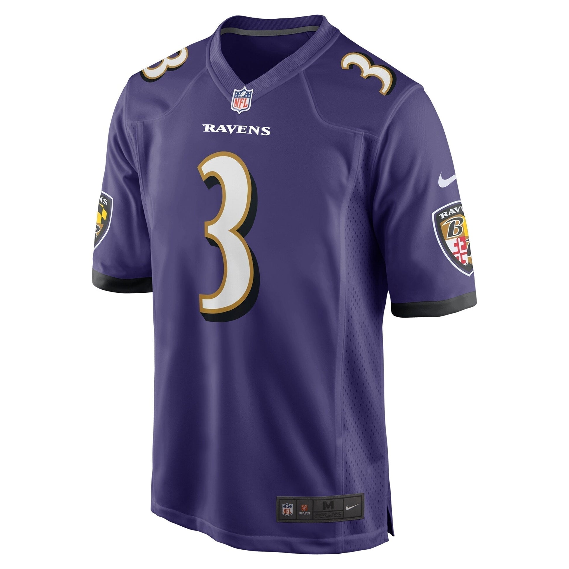 Deonte Harty Baltimore Ravens Team Game Jersey - Purple football jersey product view 2