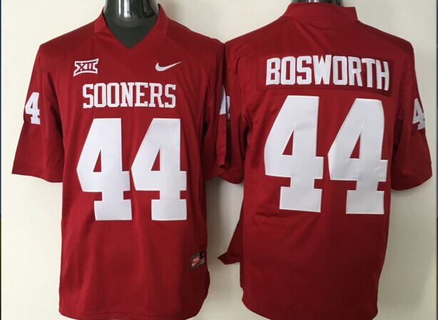Men's Oklahoma Sooners Brian Bosworth #44 Crimson Player Jersey sports jersey product view 1