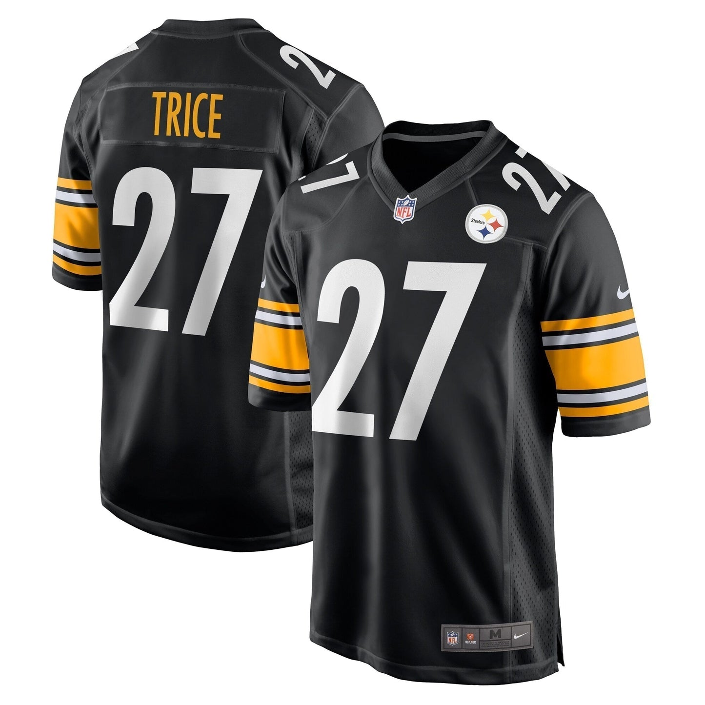 Cory Trice Pittsburgh Steelers Game Jersey - Black football jersey product view 1