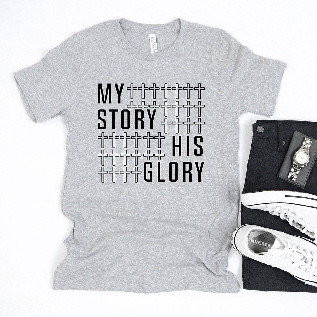 My Story His Glory Men's Graphic Tee Shirt Unisex T-shirt, Sweatshirt, Hoodie, Long Sleeve Tee - T-Shirt, Sweatshirt, Hoodie
