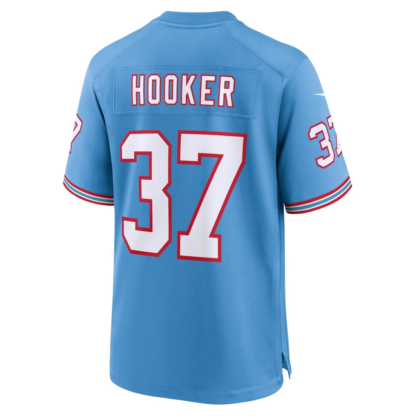 Amani Hooker Tennessee Titans Oilers Throwback Game Jersey - Light Blue hockey jersey product view 3