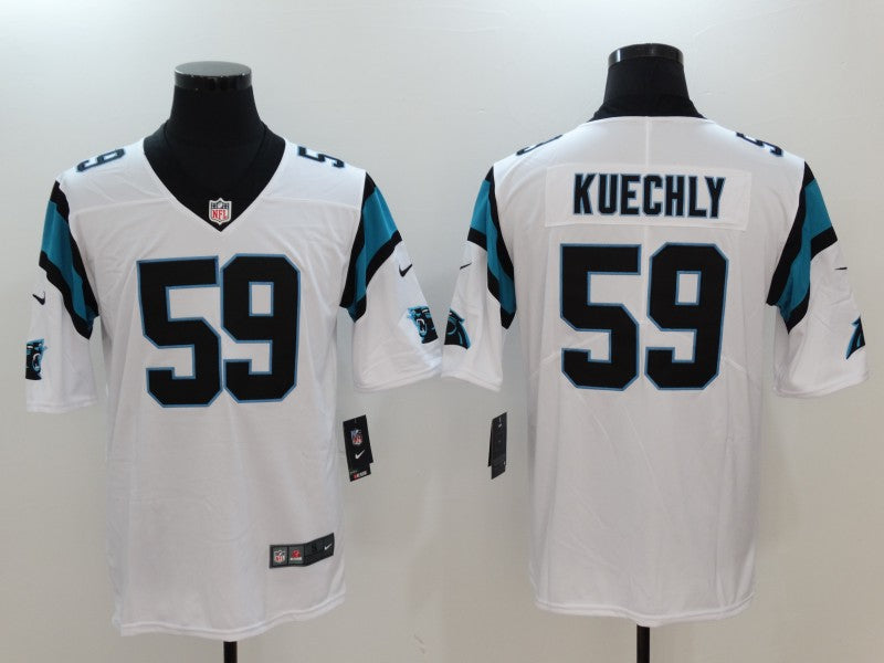 Men's Carolina Panthers Luke Kuechly White Game Jersey football jersey product view 1