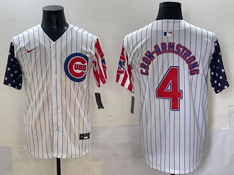 Men's Chicago Cubs Pete Crow-Armstrong White Limited Player Jersey baseball jersey product view 1