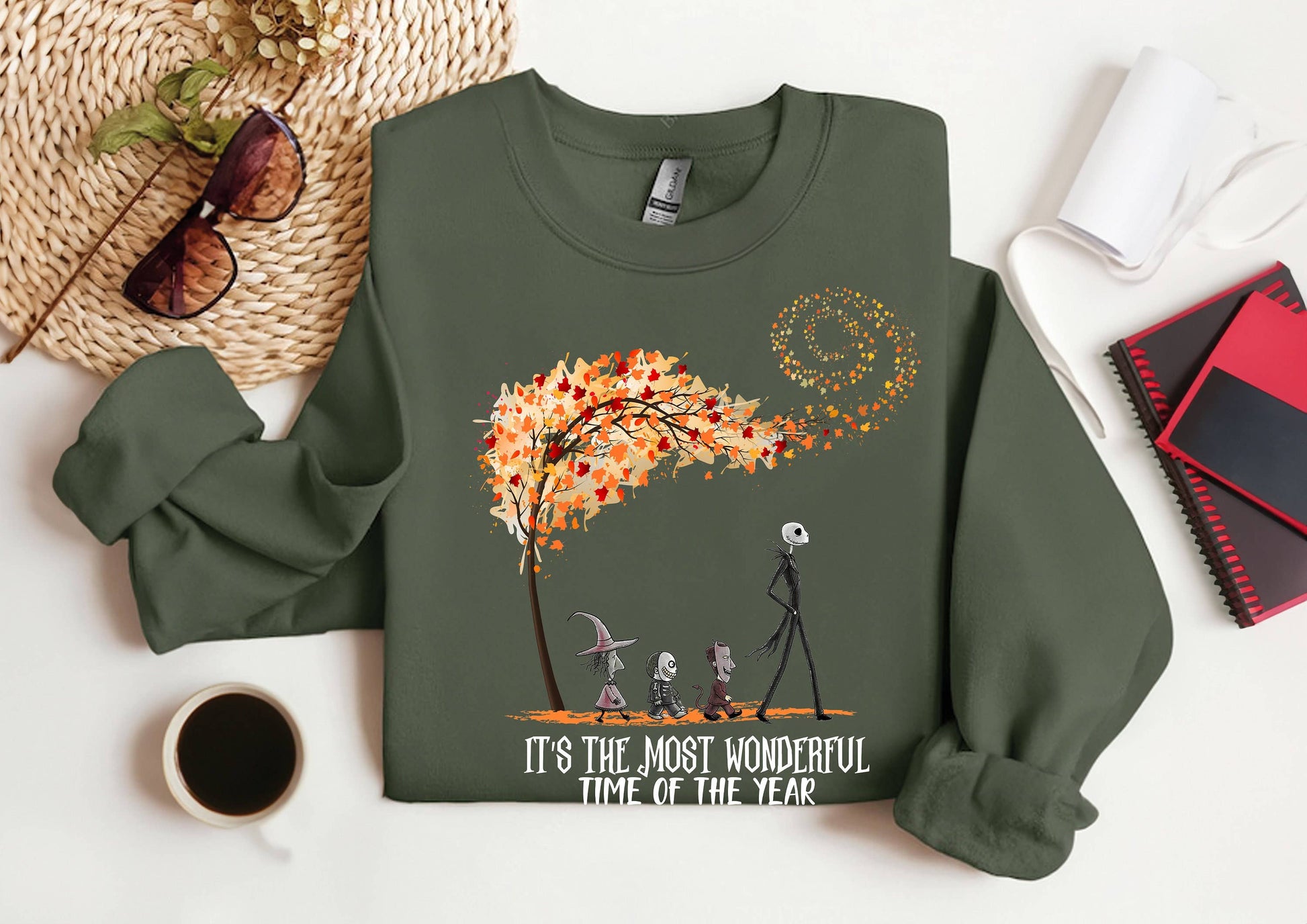 It's the Most Wonderful Time Halloween Sweatshirt - Spooky Unisex T-shirt, Sweatshirt, Hoodie, Long Sleeve Tee - T-Shirt, Sweatshirt, Hoodie