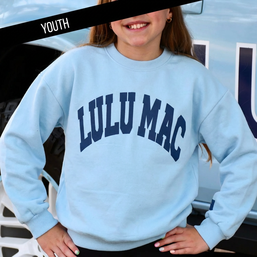 KD-SW-1007 Light Blue with Navy Puff Unisex T-shirt, Sweatshirt, Hoodie, Long Sleeve Tee - T-Shirt, Sweatshirt, Hoodie
