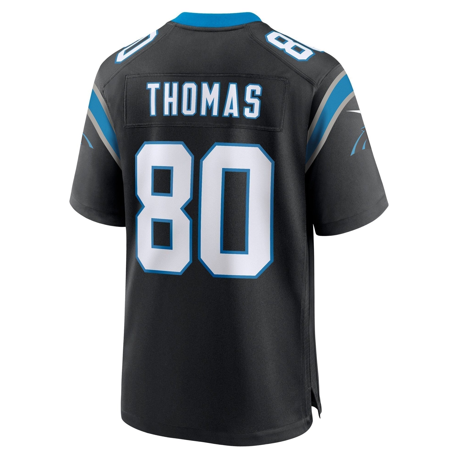 Ian Thomas Carolina Panthers Team Game Jersey - Black football jersey product view 3