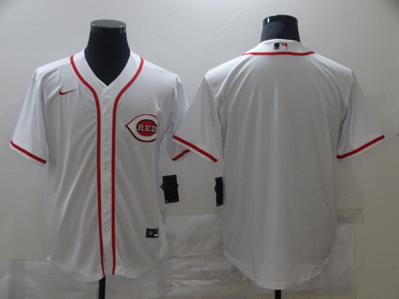 Men's Cincinnati Reds White Home Blank Replica Jersey1 baseball jersey product view 1