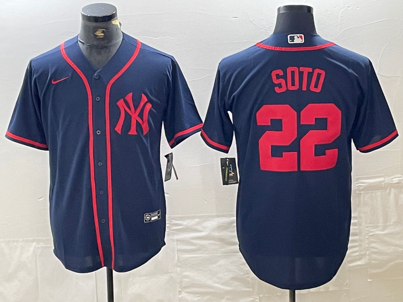 Men's New York Yankees Juan Soto Navy Limited Game Jersey baseball jersey product view 1