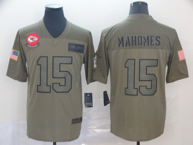 Men's Kansas City Chiefs Patrick Mahomes Brown Player Game Jersey1 football jersey product view 1