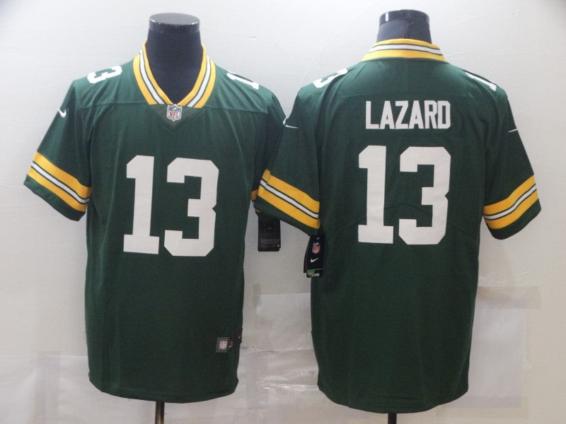 Men's Green Bay Packers Allen Lazard #13 Green Game Jersey1 football jersey product view 1