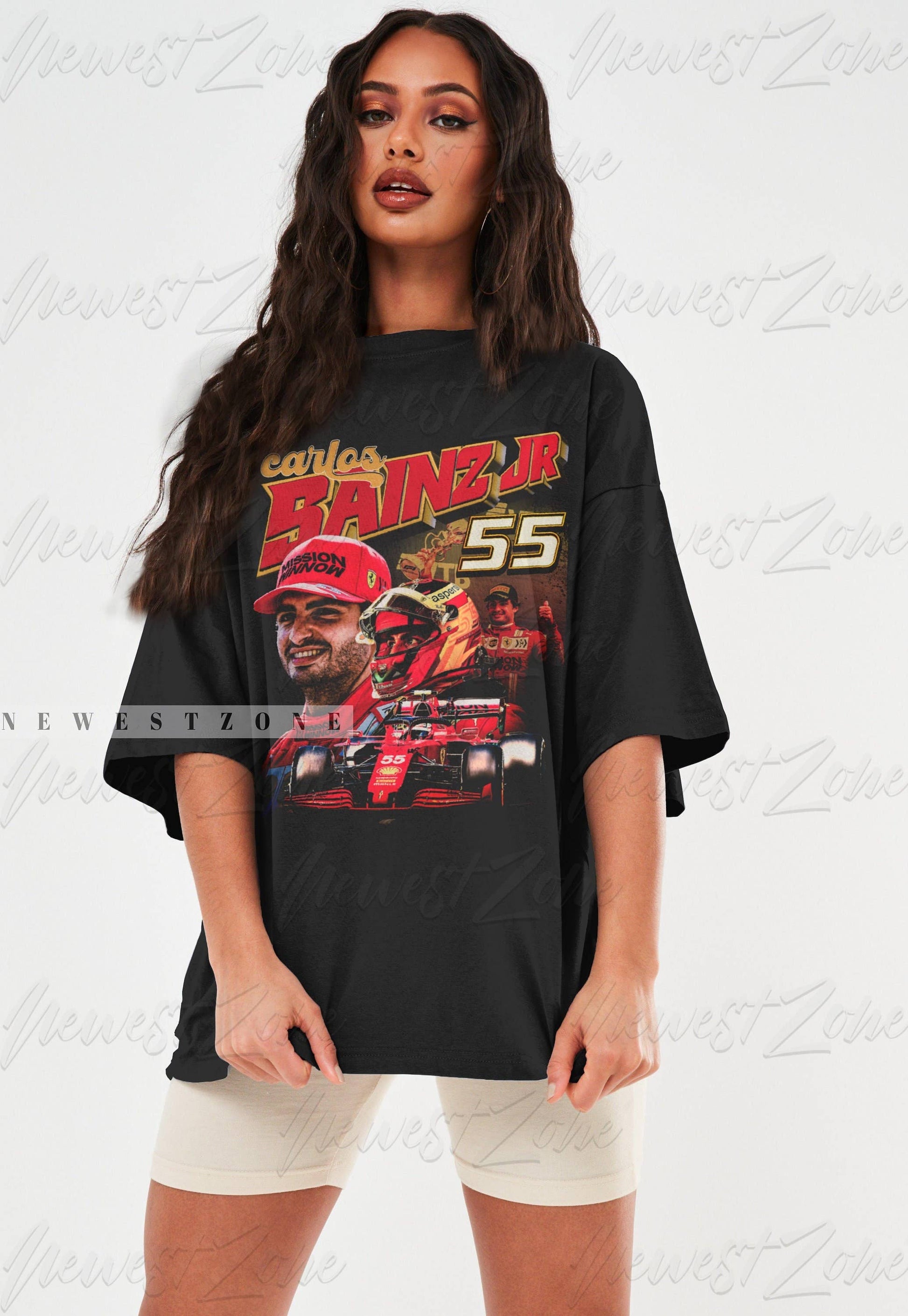 Carlos Sainz Vintage 90's Racing Tee  Formula Fans Gift Unisex T-shirt, Sweatshirt, Hoodie, Long Sleeve Tee - T-Shirt, Sweatshirt, Hoodie