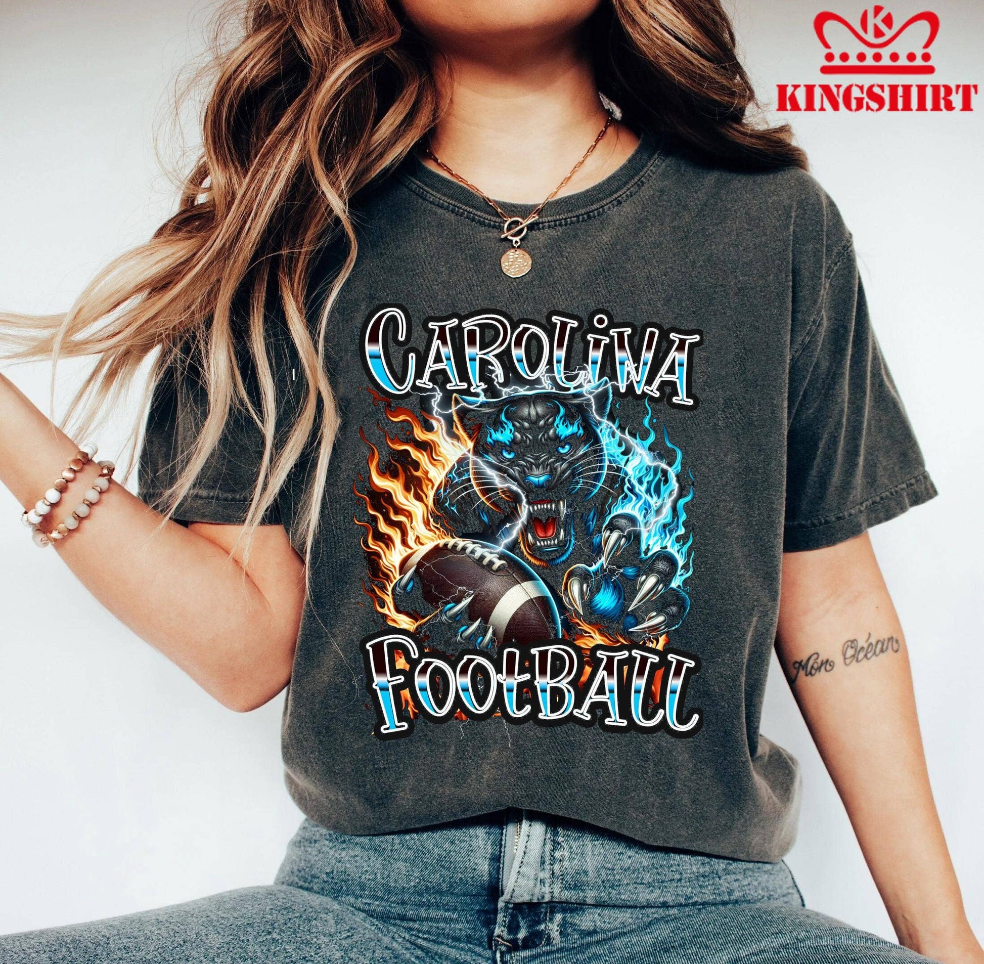 Stylish Carolina Football Game Day Team Graphic Vector Shirt Unisex T-shirt, Sweatshirt, Hoodie, Long Sleeve Tee - T-Shirt, Sweatshirt, Hoodie