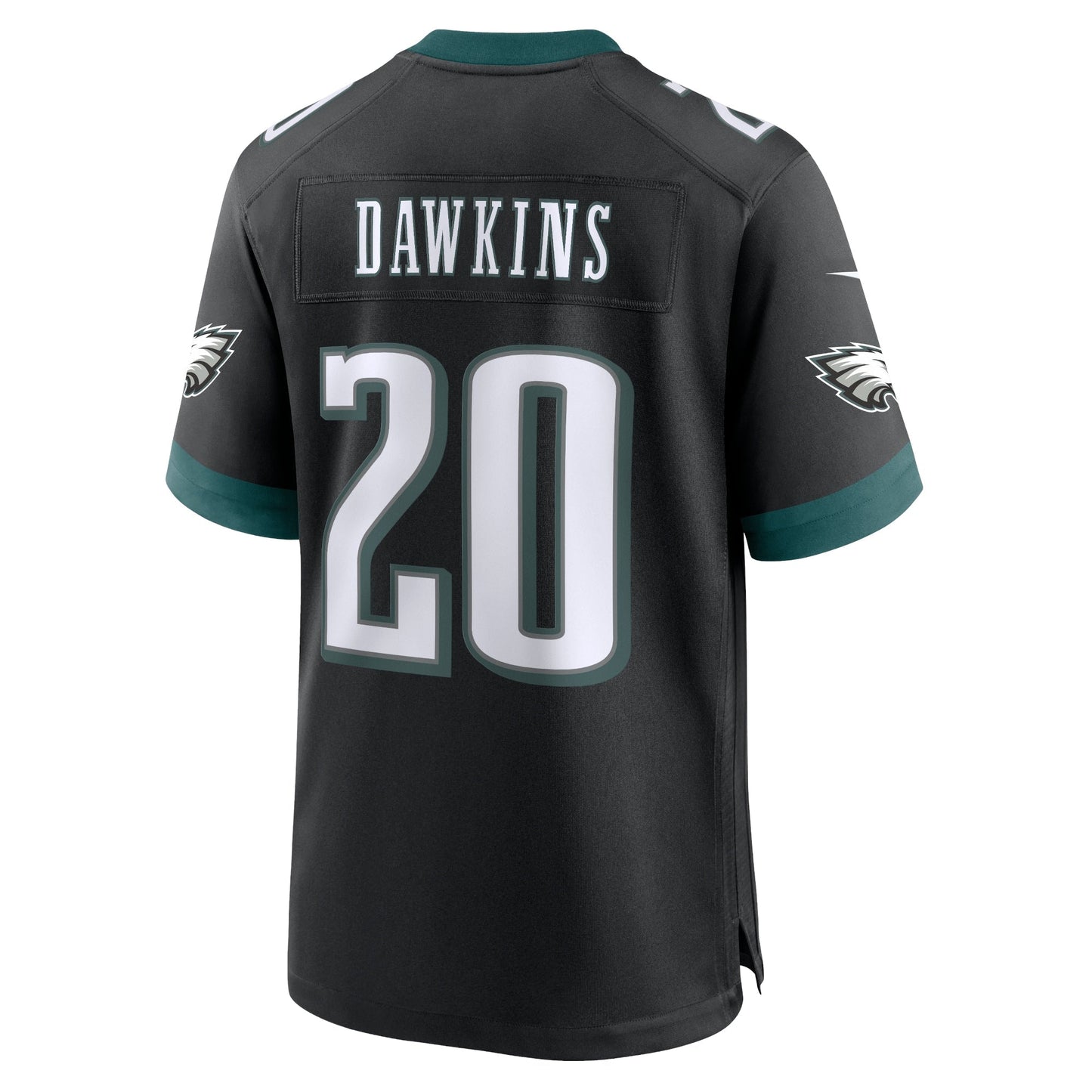 Brian Dawkins Philadelphia Eagles Alternate Game Jersey - Black football jersey product view 3