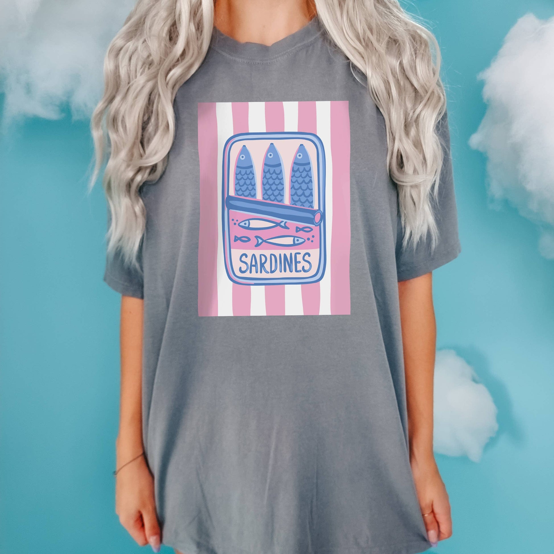 Sardines Tee | Seafood | Fish Unisex T-shirt, Sweatshirt, Hoodie, Long Sleeve Tee - T-Shirt, Sweatshirt, Hoodie