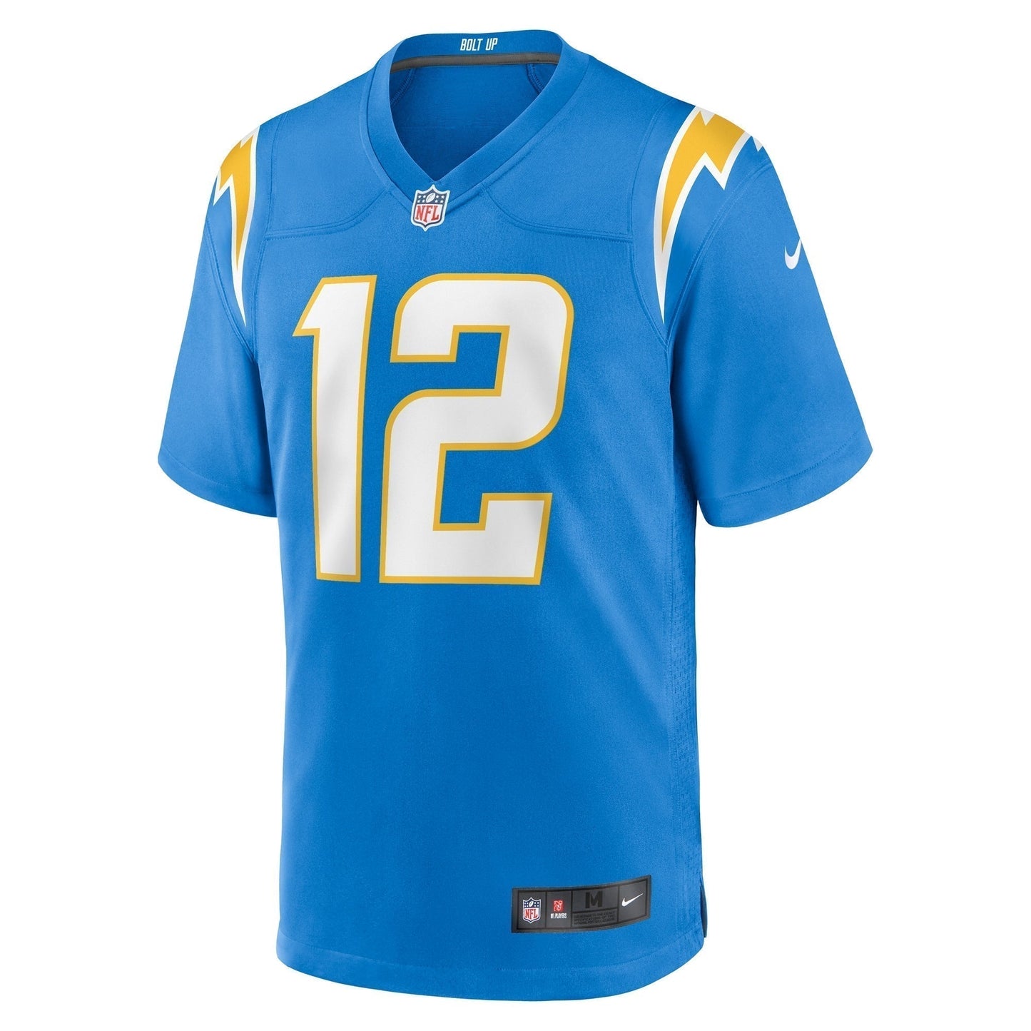 Derius Davis Los Angeles Chargers Team Game Jersey - Powder Blue football jersey product view 2