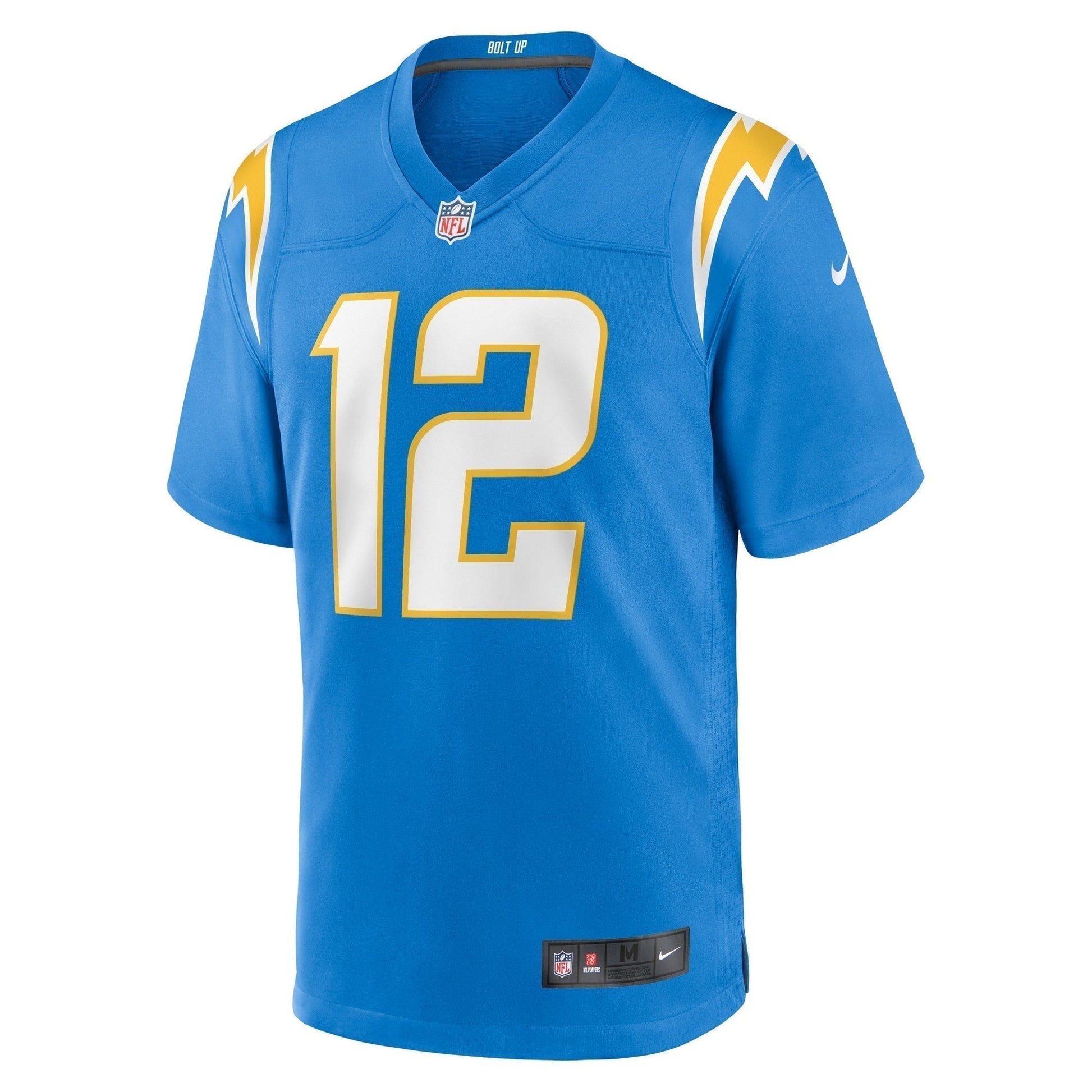Derius Davis Los Angeles Chargers Team Game Jersey - Powder Blue football jersey product view 2