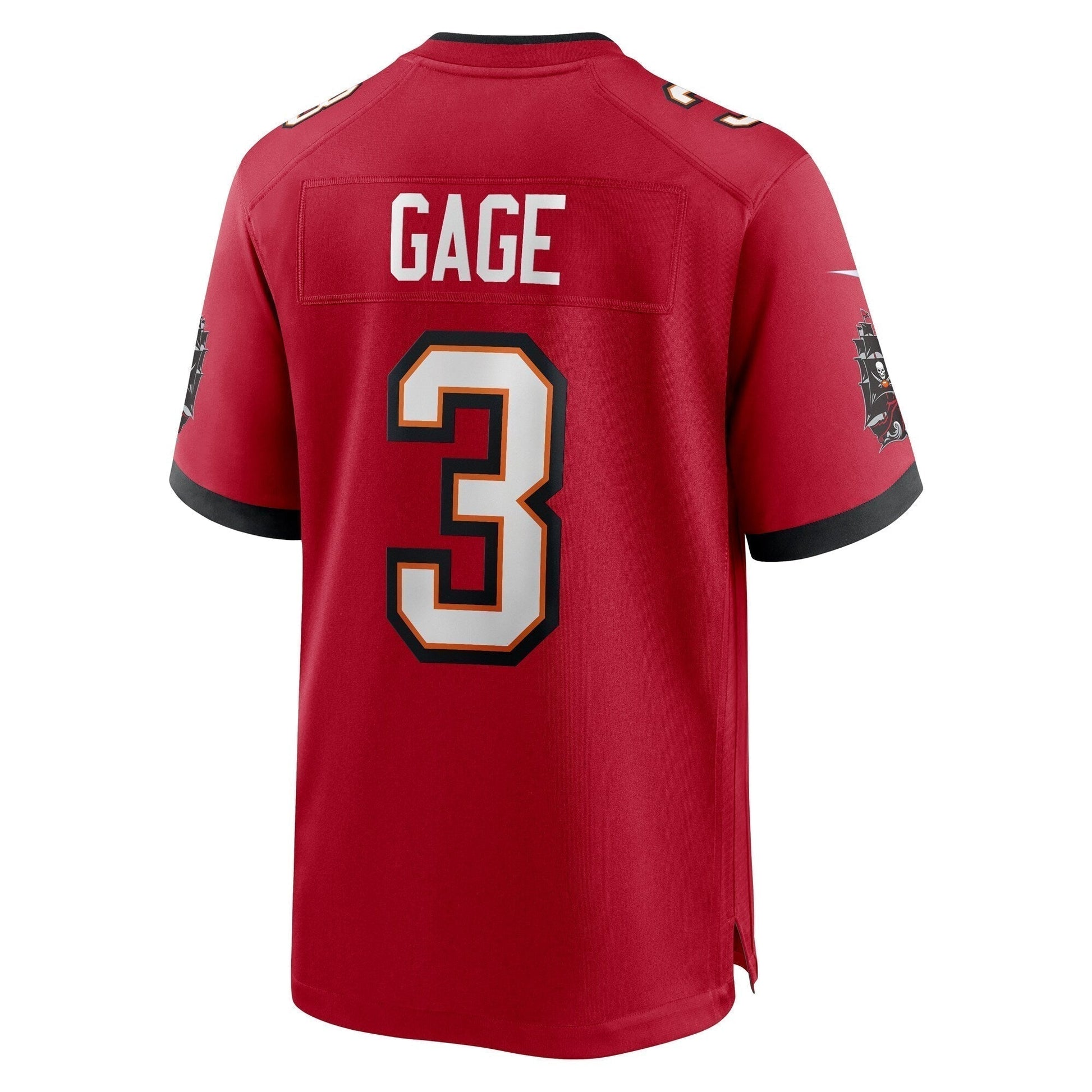Russell Gage Tampa Bay Buccaneers Game Jersey - Red football jersey product view 3