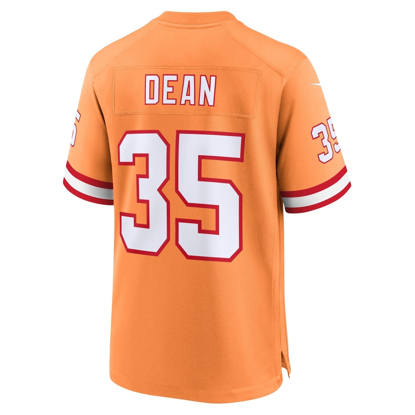 Jamel Dean Tampa Bay Buccaneers Throwback Game Jersey - Orange football jersey product view 3