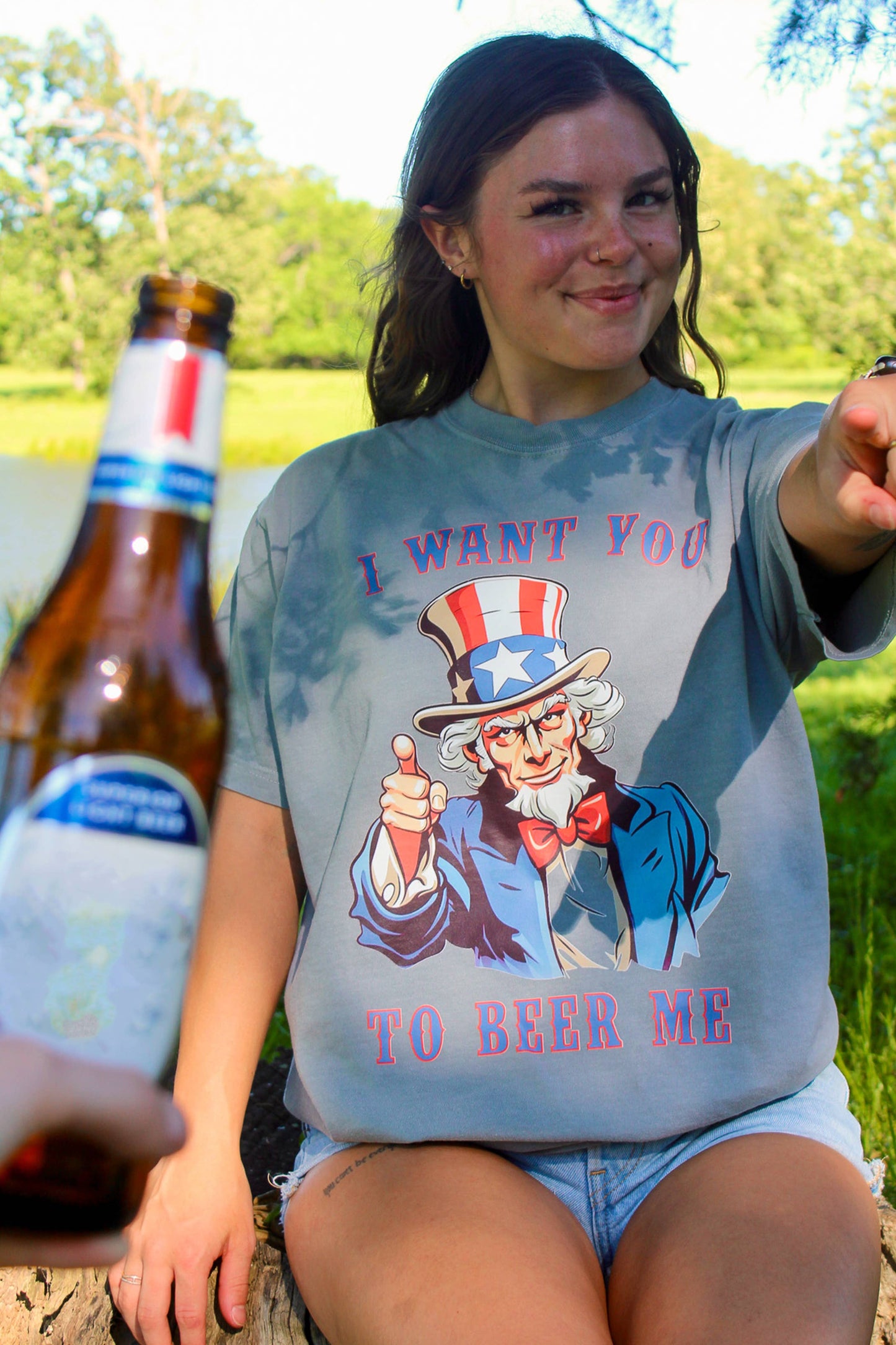 I Want You To Beer Me Graphic Tee Unisex T-shirt, Sweatshirt, Hoodie, Long Sleeve Tee - T-Shirt, Sweatshirt, Hoodie
