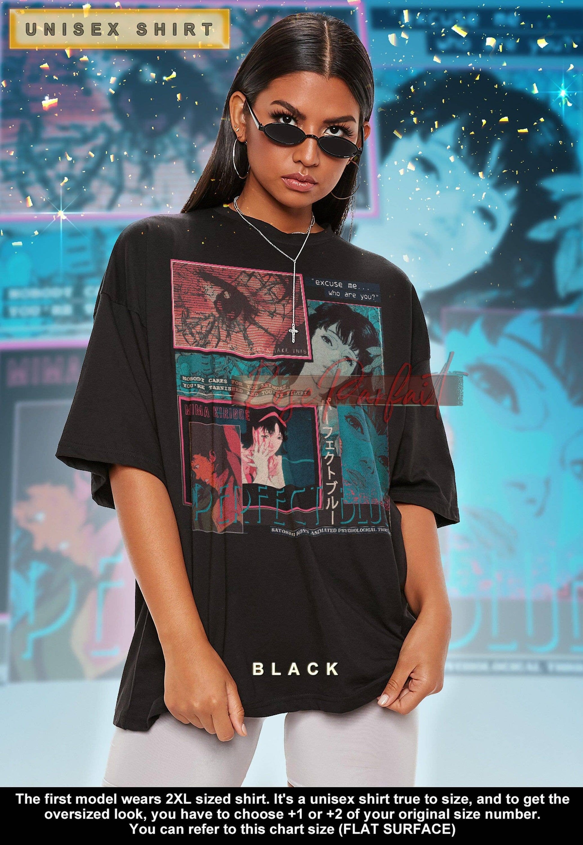 Perfect Blue Vintage Retro Long Sleeve Anime Tee Unisex T-shirt, Sweatshirt, Hoodie, Long Sleeve Tee - T-Shirt, Sweatshirt, Hoodie