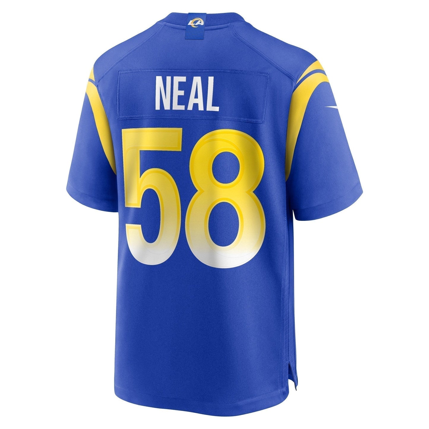 Eli Neal Los Angeles Rams Game Jersey - Royal football jersey product view 3