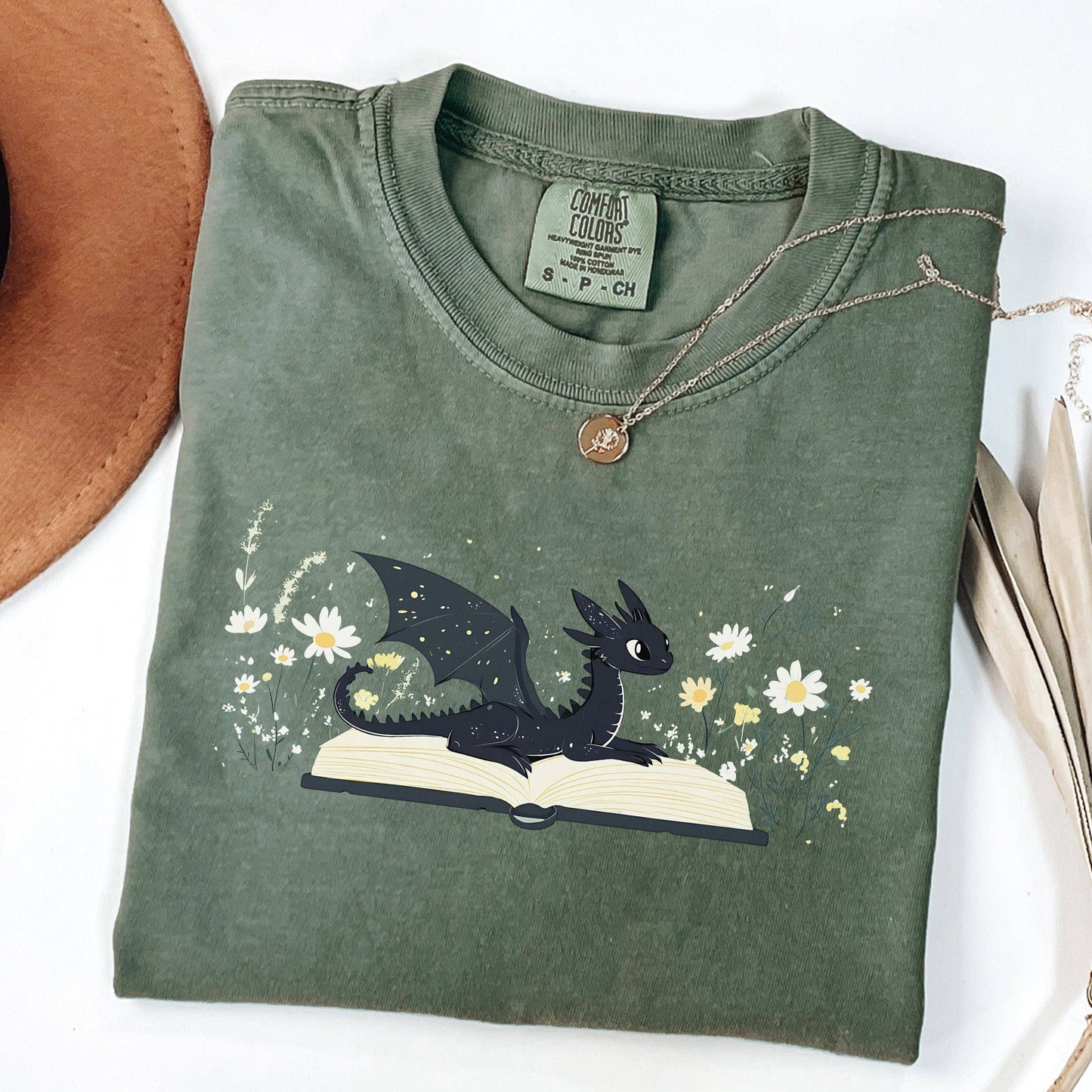 Dragon Book Fantasy Tee For Bookworms and Book Lovers Unisex T-shirt, Sweatshirt, Hoodie, Long Sleeve Tee - T-Shirt, Sweatshirt, Hoodie