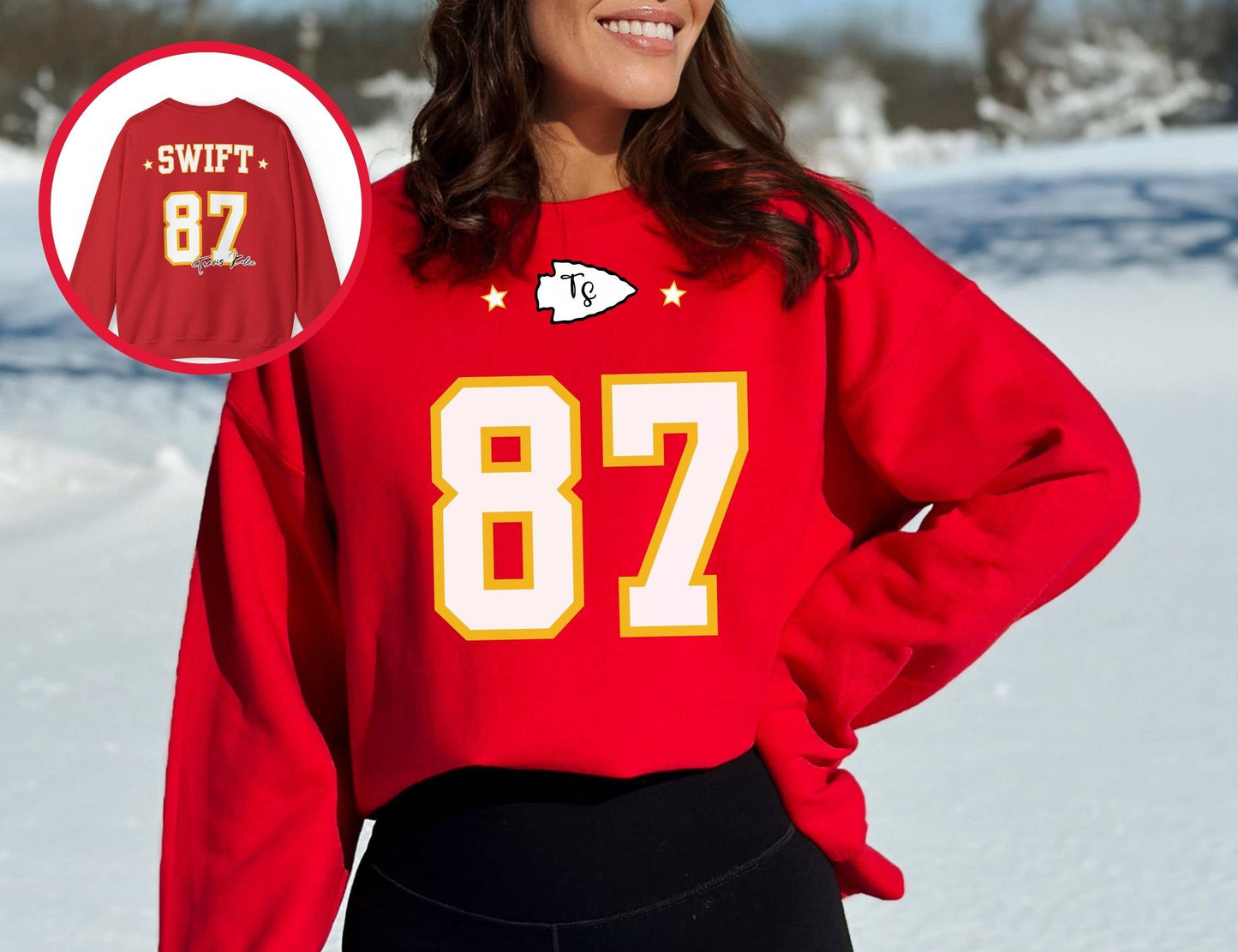 Travis Kelce Halloween Costume - Kc Chiefs Swift Fan Tee Unisex T-shirt, Sweatshirt, Hoodie, Long Sleeve Tee - T-Shirt, Sweatshirt, Hoodie