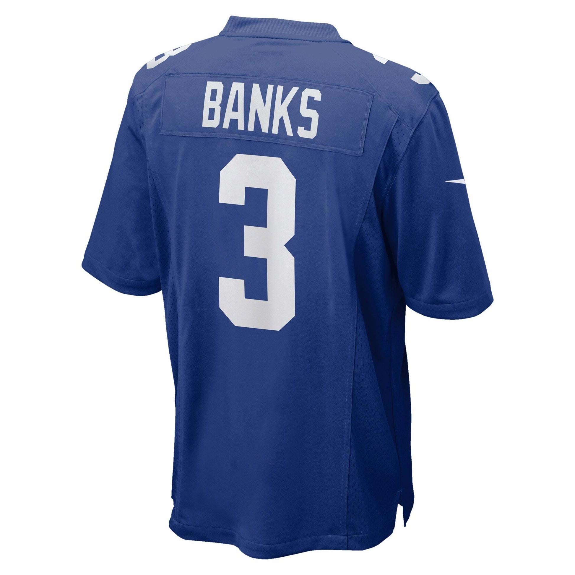 Deonte Banks New York Giants Game Jersey - Royal football jersey product view 3
