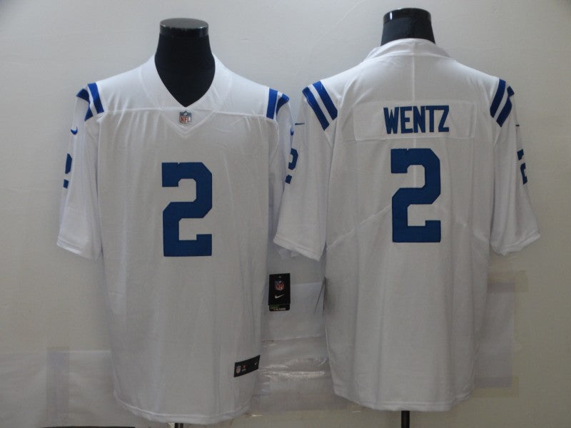 Men's Indianapolis Colts Carson Wentz White Game Jersey football jersey product view 1
