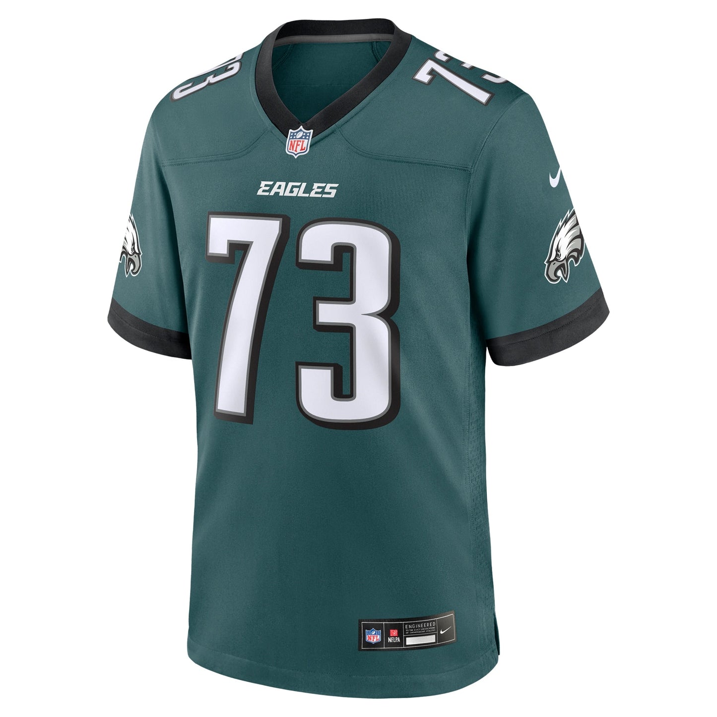 Le'Raven Clark Philadelphia Eagles Team Game Jersey - Midnight Green football jersey product view 2
