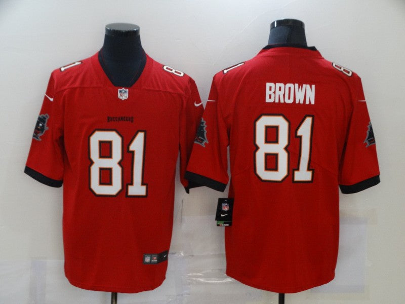 Men's Tampa Bay Buccaneers Antonio Brown Red Game Jersey football jersey product view 1