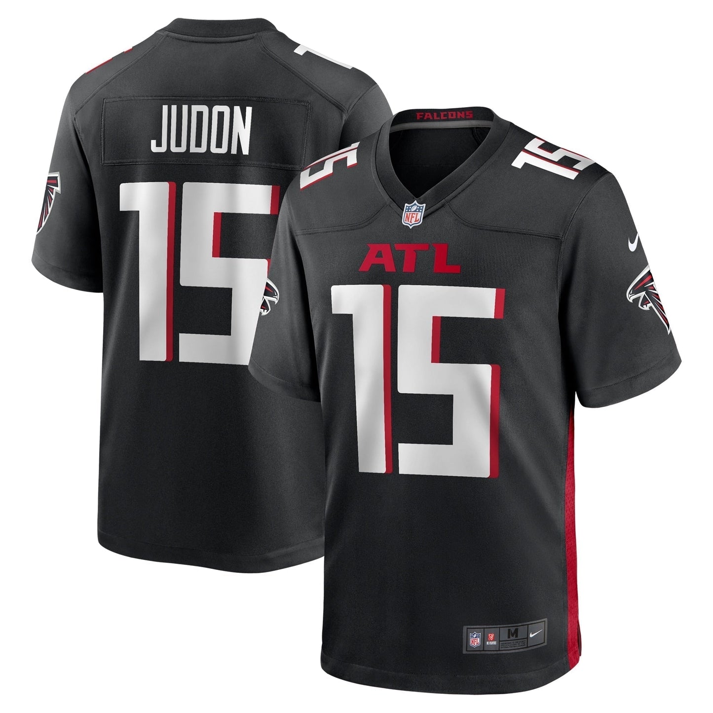 Matthew Judon Atlanta Falcons Game Jersey - Black football jersey product view 1