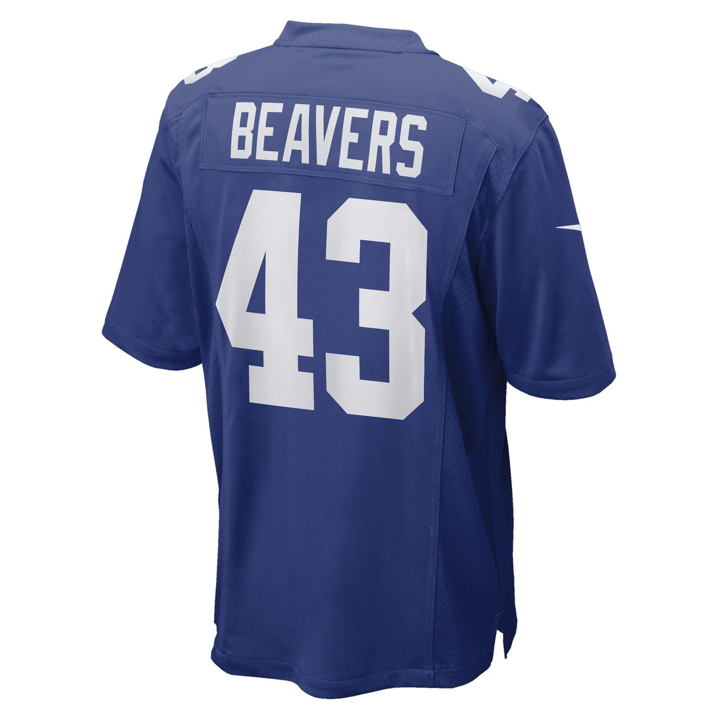 Darrian Beavers New York Giants Game Jersey - Royal football jersey product view 3